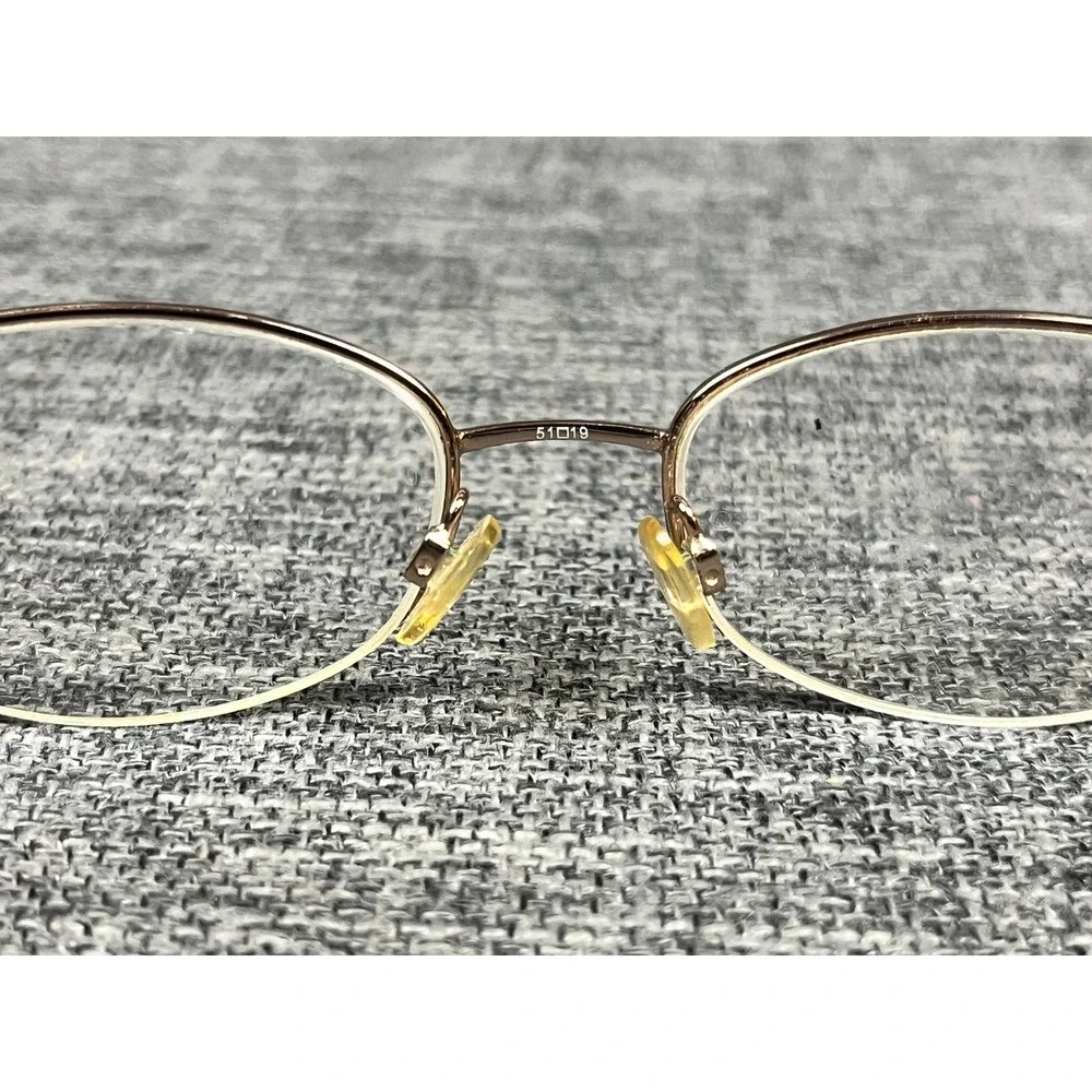 Sophia Loren M231 Zyloware Gold Burgundy Semi-Rimless Eyeglasses Frames 51-19
